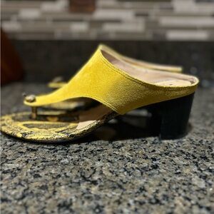 Donald J. Pliner Yellow and Black Heels